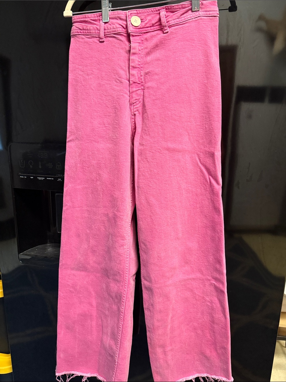 ZARA Women’s Pink Wide- Leg Jeans